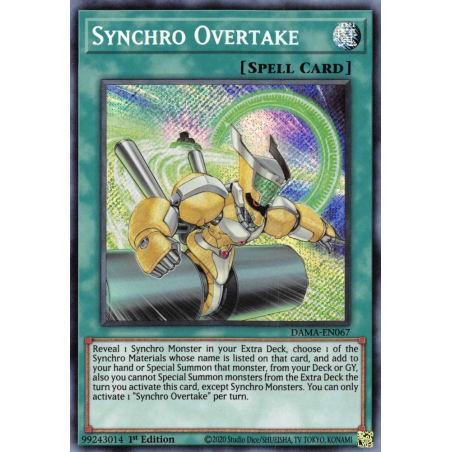 Yu-Gi-Oh TCG DAMA-EN067 SE Synchro Overtake Dawn of Majesty