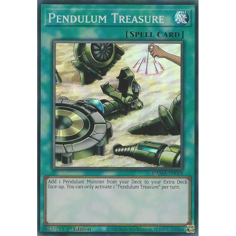 Yu-Gi-Oh TCG DAMA-EN068 SR Pendulum Treasure Dawn of Majesty