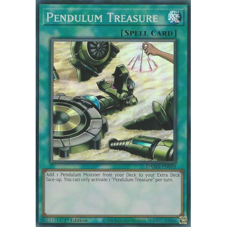 Yu-Gi-Oh TCG DAMA-EN068 SR Pendulum Treasure Dawn of Majesty