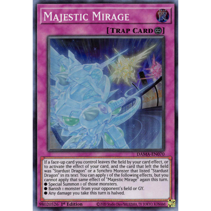 Yu-Gi-Oh TCG DAMA-EN070 SR Majestic Mirage Dawn of Majesty