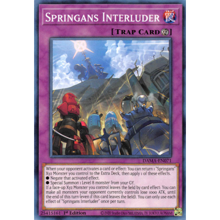 Yu-Gi-Oh TCG DAMA-EN071 C Springans Interluder Dawn of Majesty