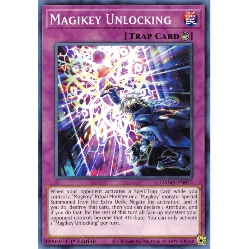 Yu-Gi-Oh TCG DAMA-EN073 C Magikey Unlocking Dawn of Majesty
