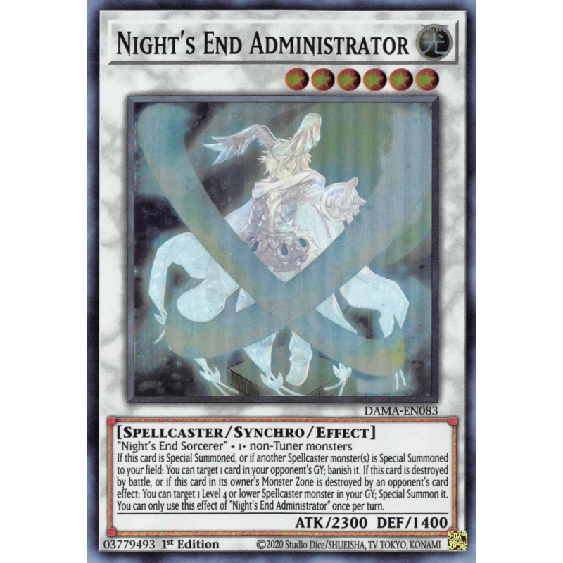 Yu-Gi-Oh TCG DAMA-EN083 SR Night's End Administrator Dawn of Majesty