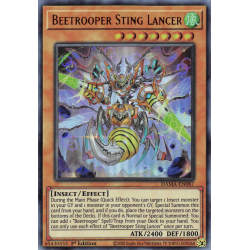 Yu-Gi-Oh TCG DAMA-EN087 UR Beetrooper Sting Lancer Dawn of Majesty