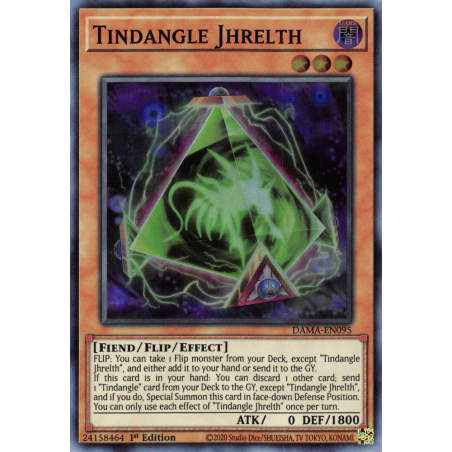Yu-Gi-Oh TCG DAMA-EN095 SR Tindangle Jhrelth Dawn of Majesty