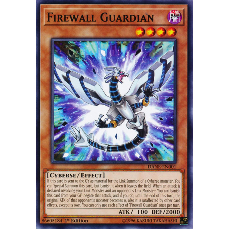 Yu-Gi-Oh TCG DANE-EN001 C Firewall Guardian Dark Neostorm