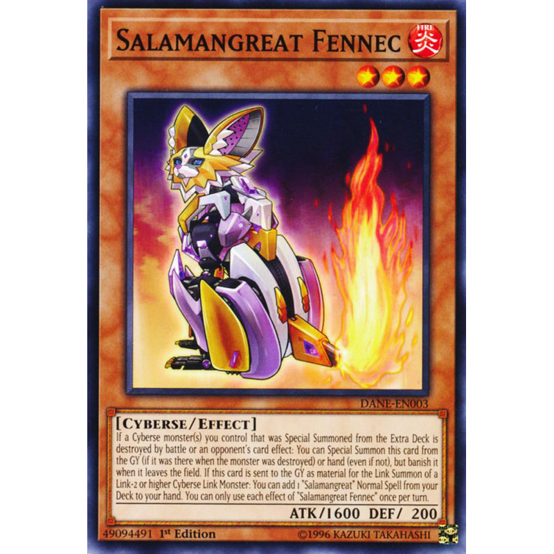 Yu-Gi-Oh TCG DANE-EN003 C Salamangreat Fennec Dark Neostorm