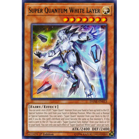 Yu-Gi-Oh TCG DANE-EN013 R Super Quantum White Layer Dark Neostorm