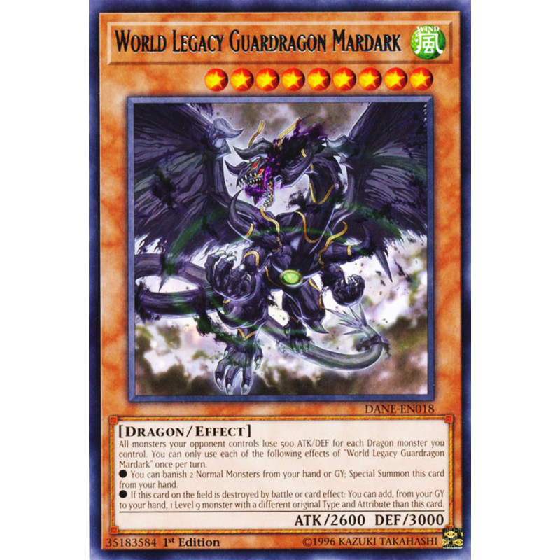 Yu-Gi-Oh TCG DANE-EN018 R World Legacy Guardragon Mardark Dark Neostorm