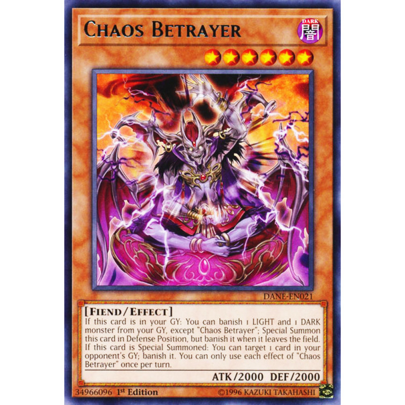 Yu-Gi-Oh TCG DANE-EN021 R Chaos Betrayer Dark Neostorm