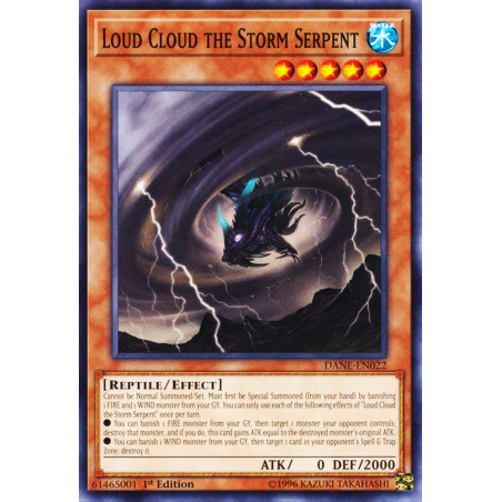 Yu-Gi-Oh TCG DANE-EN022 C Loud Cloud the Storm Serpent Dark Neostorm
