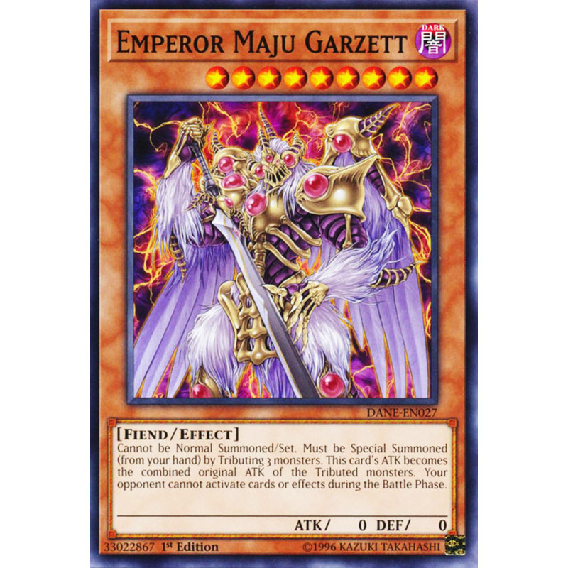 Yu-Gi-Oh TCG DANE-EN027 C Emperor Maju Garzett Dark Neostorm