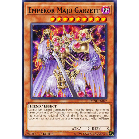 Yu-Gi-Oh TCG DANE-EN027 C Emperor Maju Garzett Dark Neostorm