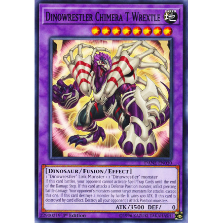Yu-Gi-Oh TCG DANE-EN030 C Dinowrestler Chimera T Wrextle Dark Neostorm