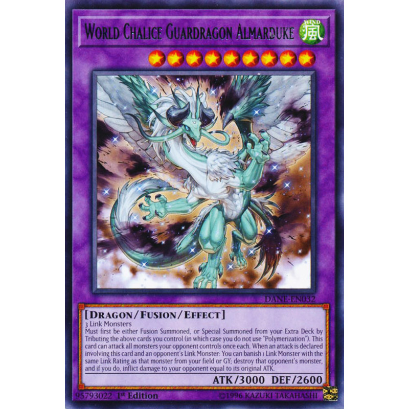 Yu-Gi-Oh TCG DANE-EN032 R World Chalice Guardragon Almarduke Dark Neostorm