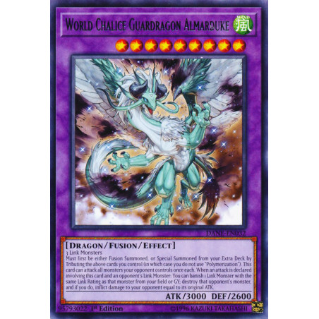 Yu-Gi-Oh TCG DANE-EN032 R World Chalice Guardragon Almarduke Dark Neostorm