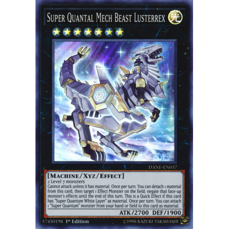 Yu-Gi-Oh TCG DANE-EN037 SR Super Quantal Mech Beast Lusterrex Dark Neostorm