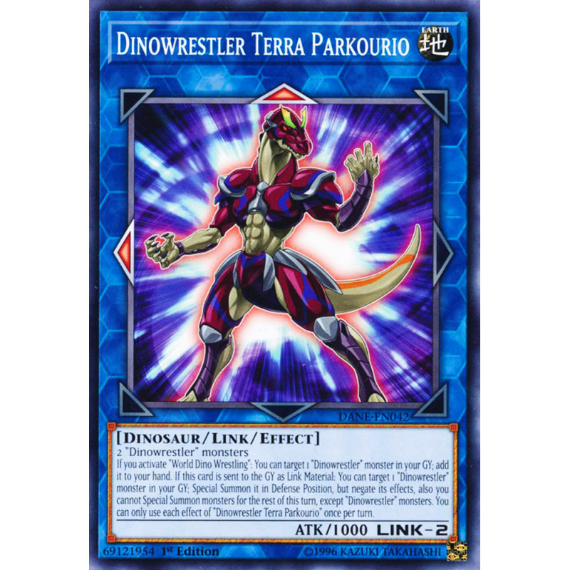 Yu-Gi-Oh TCG DANE-EN042 C Dinowrestler Terra Parkourio Dark Neostorm
