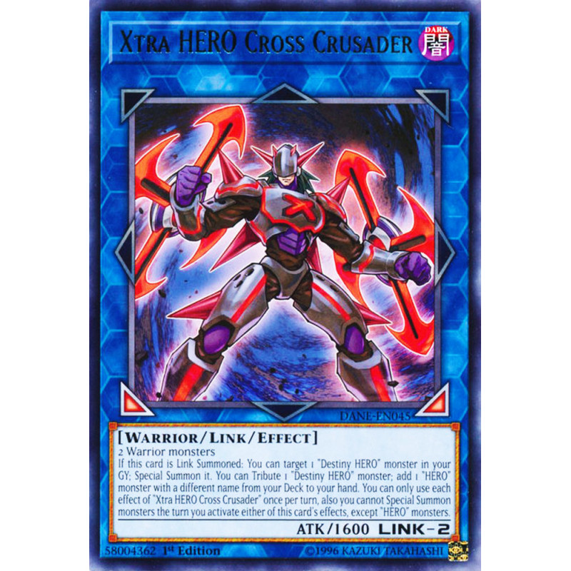 Yu-Gi-Oh TCG DANE-EN045 R Xtra HERO Cross Crusader Dark Neostorm
