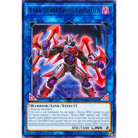 Yu-Gi-Oh TCG DANE-EN045 R Xtra HERO Cross Crusader Dark Neostorm