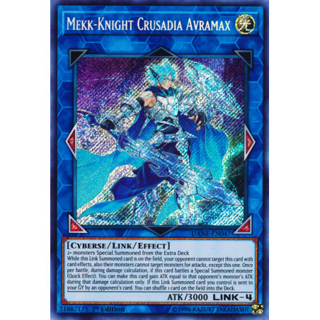 Yu-Gi-Oh TCG DANE-EN047 SE Mekk-Knight Crusadia Avramax Dark Neostorm