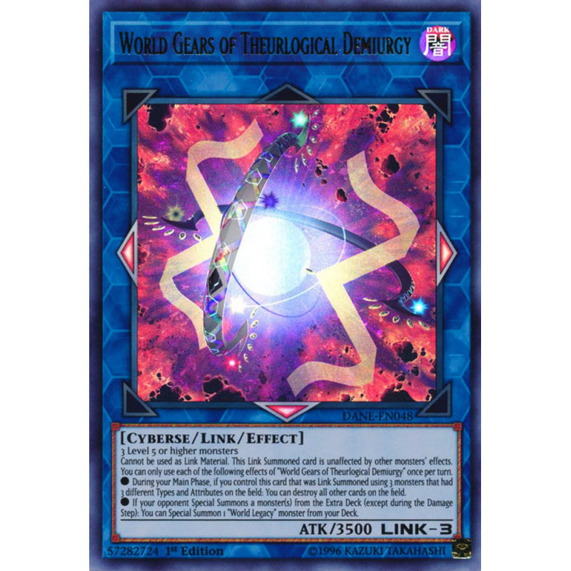 Yu-Gi-Oh TCG DANE-EN048 UR World Gears of Theurlogical Demiurgy Dark Neostorm