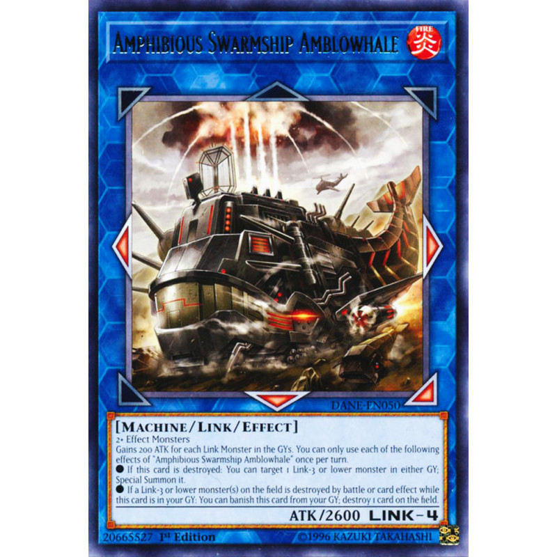 Yu-Gi-Oh TCG DANE-EN050 R Amphibious Swarmship Amblowhale Dark Neostorm