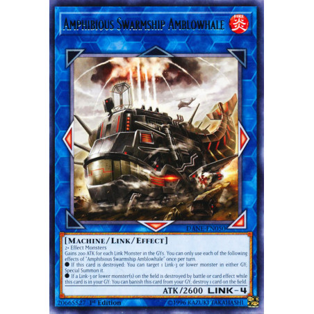 Yu-Gi-Oh TCG DANE-EN050 R Amphibious Swarmship Amblowhale Dark Neostorm