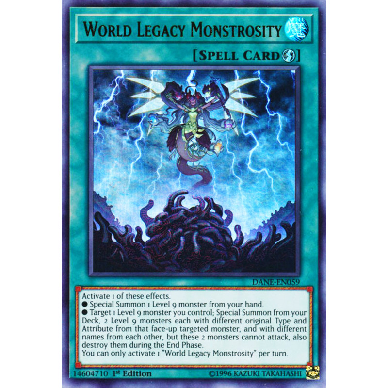 Yu-Gi-Oh TCG DANE-EN059 UR World Legacy Monstrosity Dark Neostorm