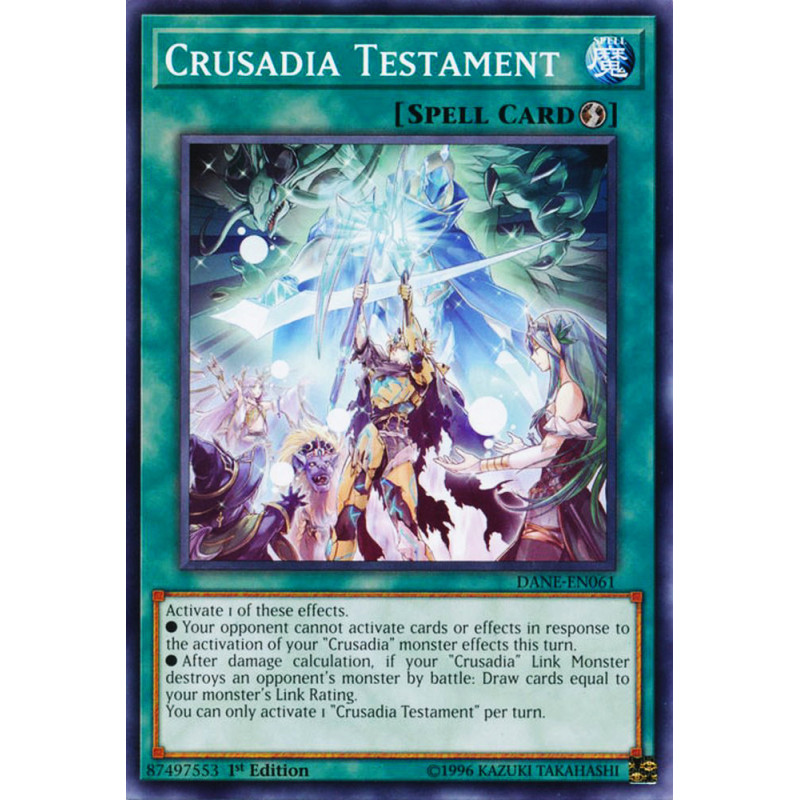 Yu-Gi-Oh TCG DANE-EN061 C Crusadia Testament Dark Neostorm