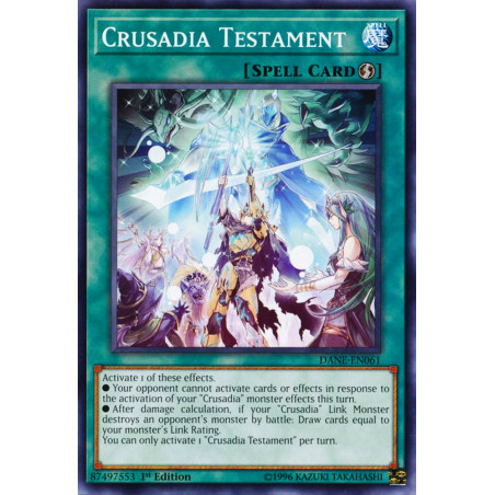 Yu-Gi-Oh TCG DANE-EN061 C Crusadia Testament Dark Neostorm