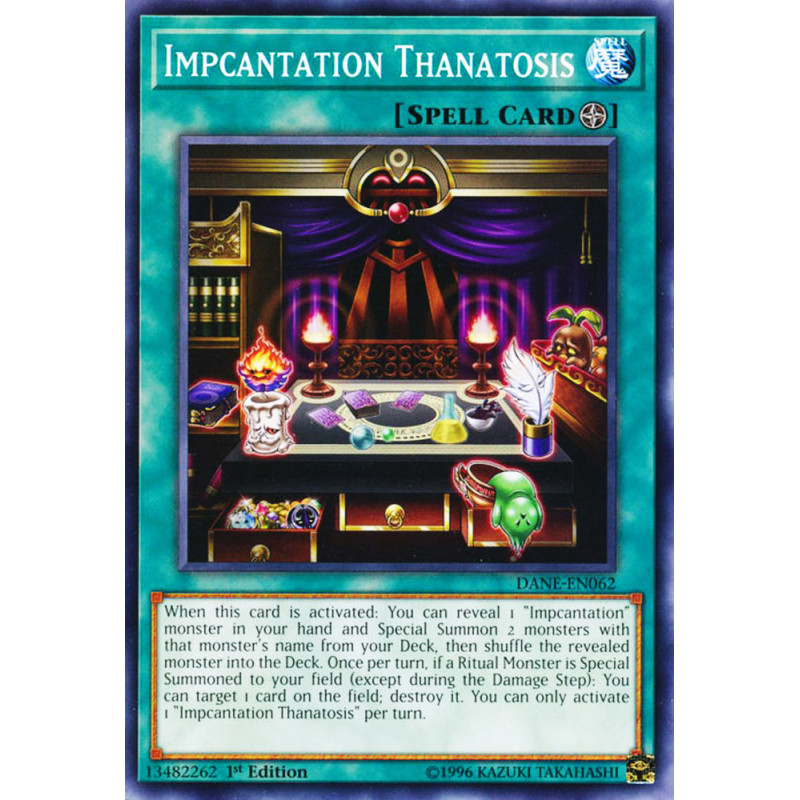 Yu-Gi-Oh TCG DANE-EN062 C Impcantation Thanatosis Dark Neostorm