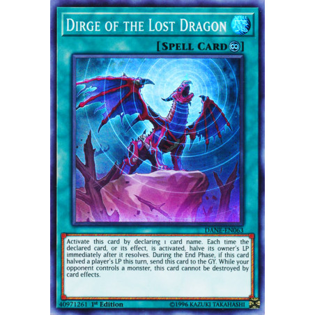 Yu-Gi-Oh TCG DANE-EN063 SR Dirge of the Lost Dragon Dark Neostorm
