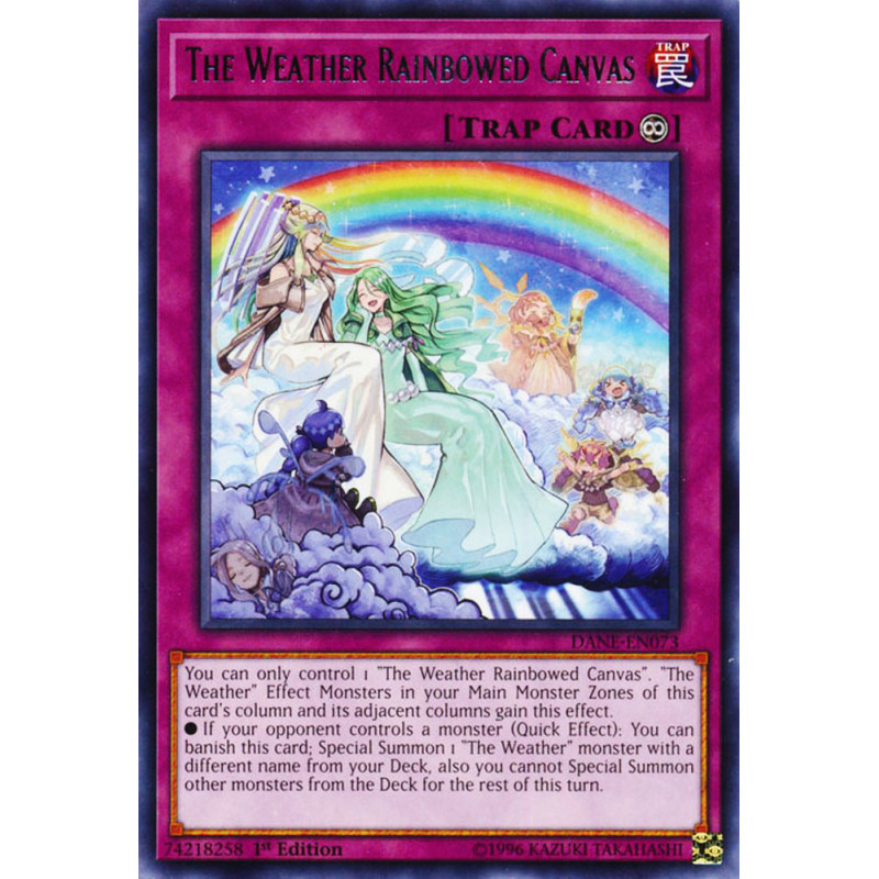 Yu-Gi-Oh TCG DANE-EN073 R The Weather Rainbowed Canvas Dark Neostorm