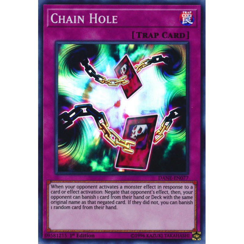 Yu-Gi-Oh TCG DANE-EN077 SR Chain Hole Dark Neostorm