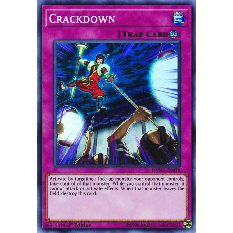Yu-Gi-Oh TCG DANE-EN078 SR Crackdown Dark Neostorm