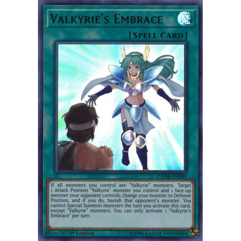 Yu-Gi-Oh TCG DANE-EN089 UR Valkyrie's Embrace Dark Neostorm
