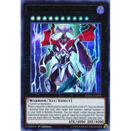 Yu-Gi-Oh TCG DANE-EN093 UR Number XX: Utopic Dark Infinity Dark Neostorm