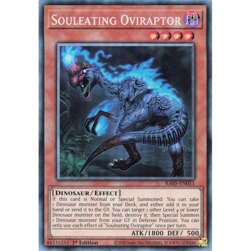 Yu-Gi-Oh TCG RA05-EN011 CR Souleating Oviraptor Collector's Rare Rarity Collection 5