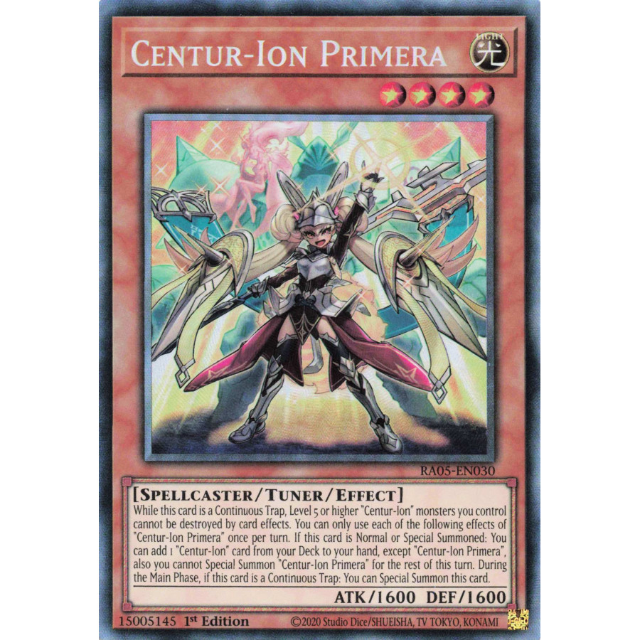 Yu-Gi-Oh TCG RA05-EN030 CR Centur-Ion Primera Collector's Rare Rarity Collection 5
