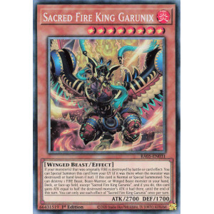 Yu-Gi-Oh TCG RA05-EN031 CR Sacred Fire King Garunix Collector's Rare Rarity Collection 5