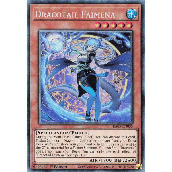 Yu-Gi-Oh TCG RA05-EN035 CR Dracotail Faimena Collector's Rare Rarity Collection 5
