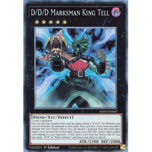 Yu-Gi-Oh TCG RA05-EN047 CR D/D/D Marksman King Tell Collector's Rare Rarity Collection 5