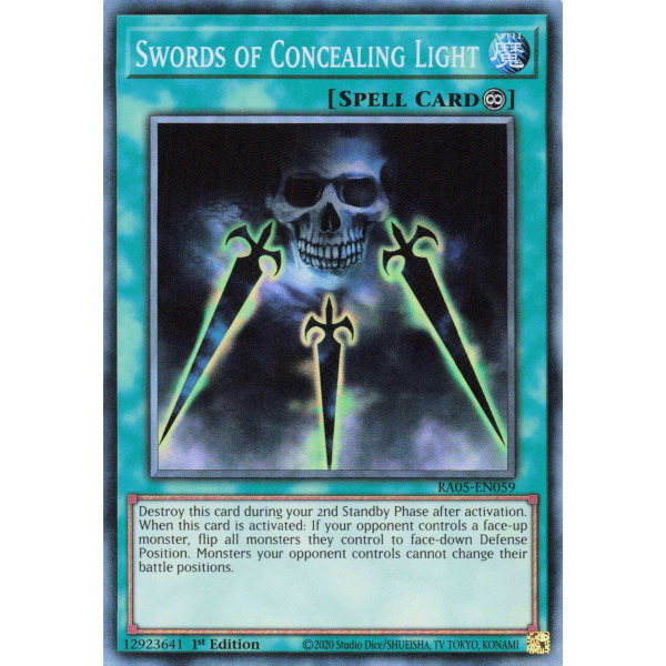 Yu-Gi-Oh TCG RA05-EN059 CR Swords of Concealing Light Collector's Rare Rarity Collection 5