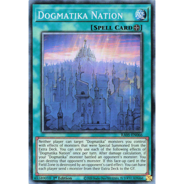 Yu-Gi-Oh TCG RA05-EN066 CR Dogmatika Nation Collector's Rare Rarity Collection 5