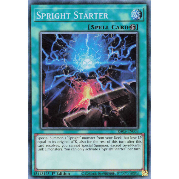 Yu-Gi-Oh TCG RA05-EN068 CR Spright Starter Collector's Rare Rarity Collection 5