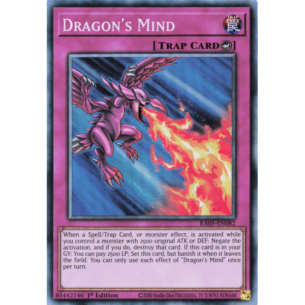 Yu-Gi-Oh TCG RA05-EN082 CR Dragon's Mind Collector's Rare Rarity Collection 5