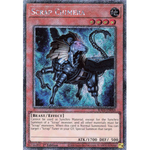 Yu-Gi-Oh TCG RA05-EN005 PS Scrap Chimera Platinum Secret Rare Rarity Collection 5