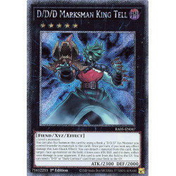 Yu-Gi-Oh TCG RA05-EN047 PS D/D/D Marksman King Tell Platinum Secret Rare Rarity Collection 5