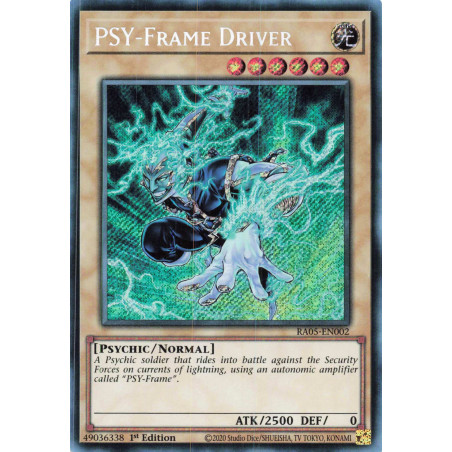 Yu-Gi-Oh TCG RA05-EN002 SE PSY-Frame Driver Secret Rare Rarity Collection 5